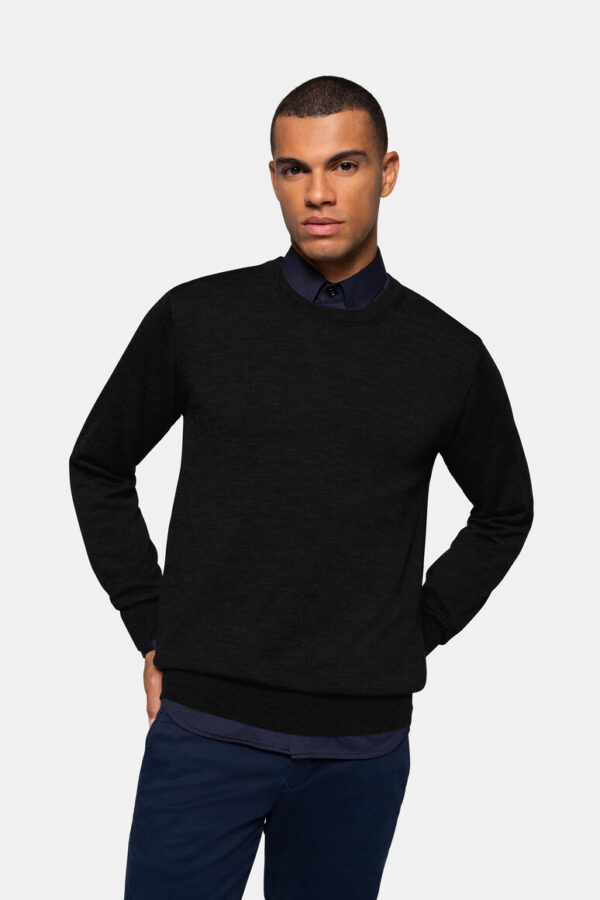 #156 HAKRO Pullover Merino-Wolle
