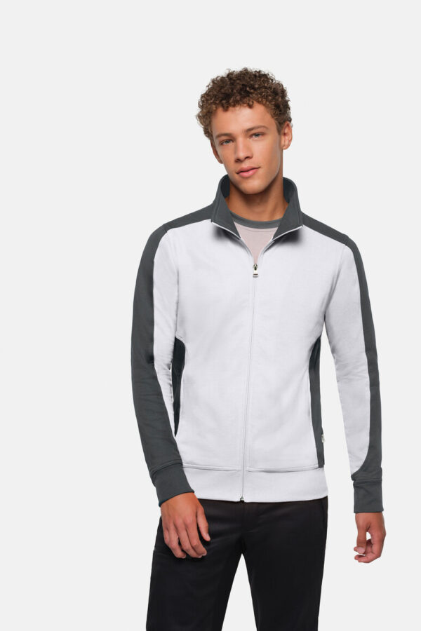 #477 HAKRO Sweatjacke Contrast MIKRALINAR®